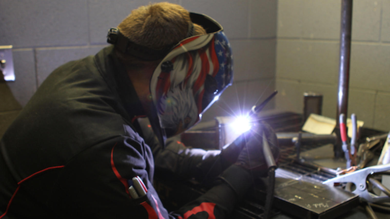 Arc Welding A Project Piece at the Lincoln's Denver Welding School